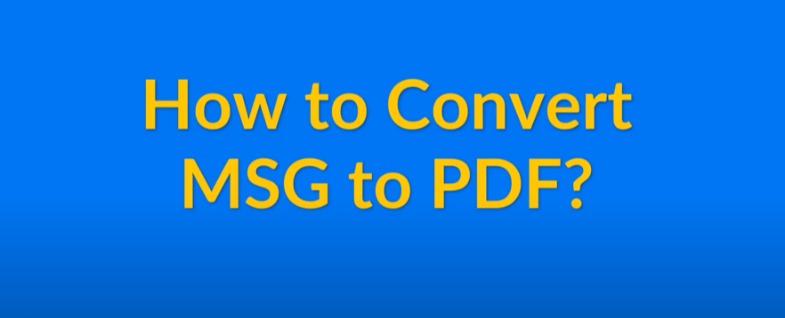How to Save or Convert MSG to PDF on Mac in 2024