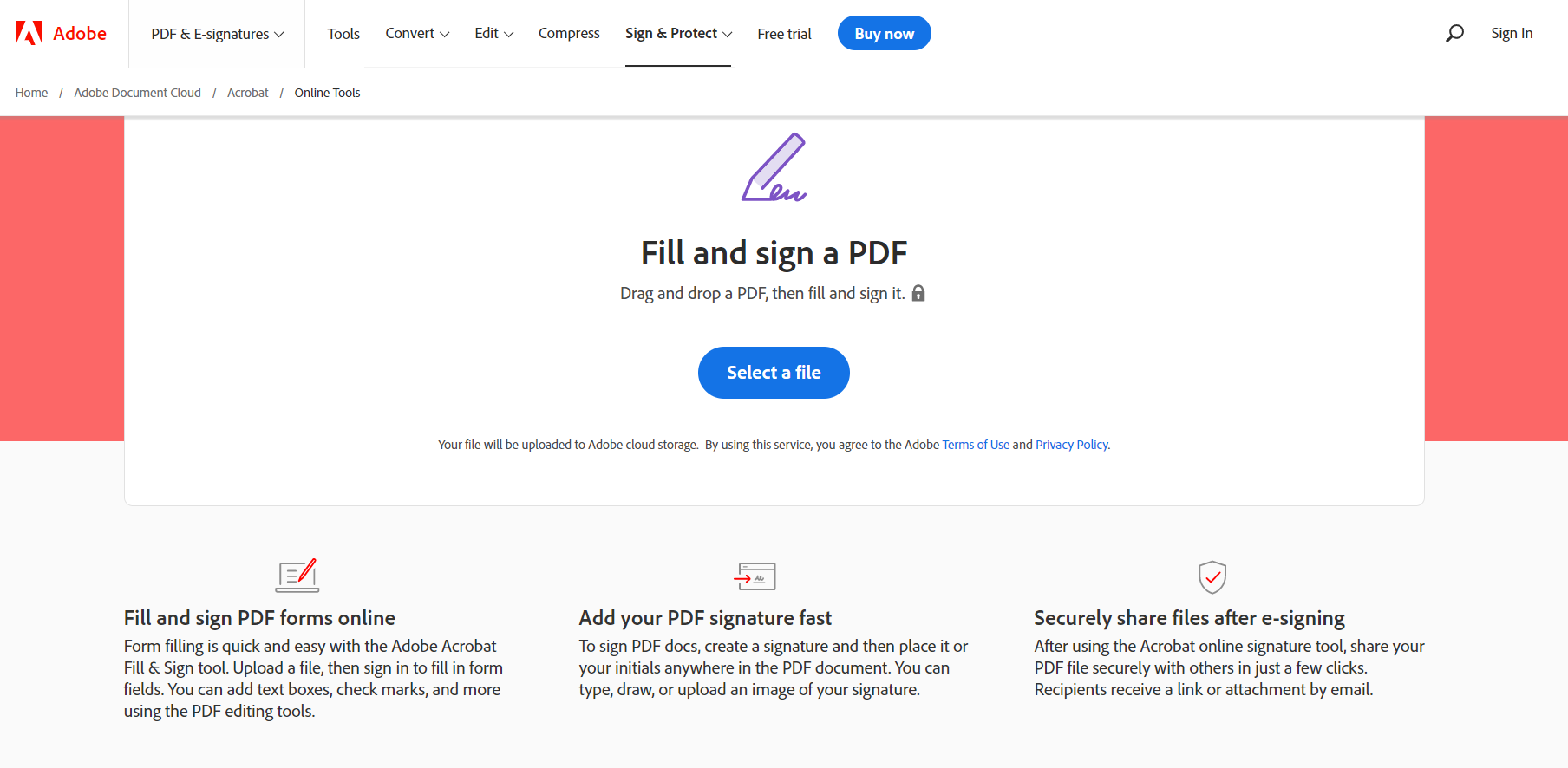 Sign deals pdf online