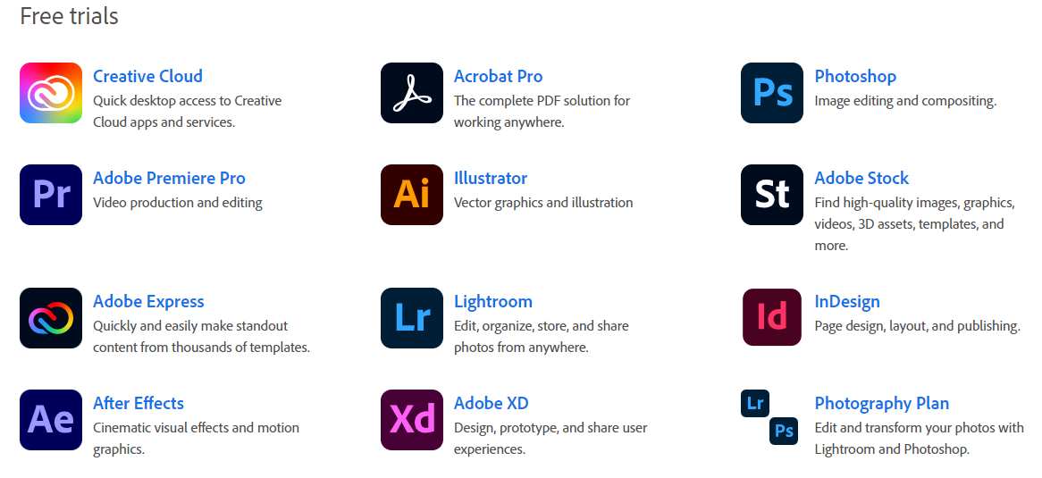 how to install adobe apps for free