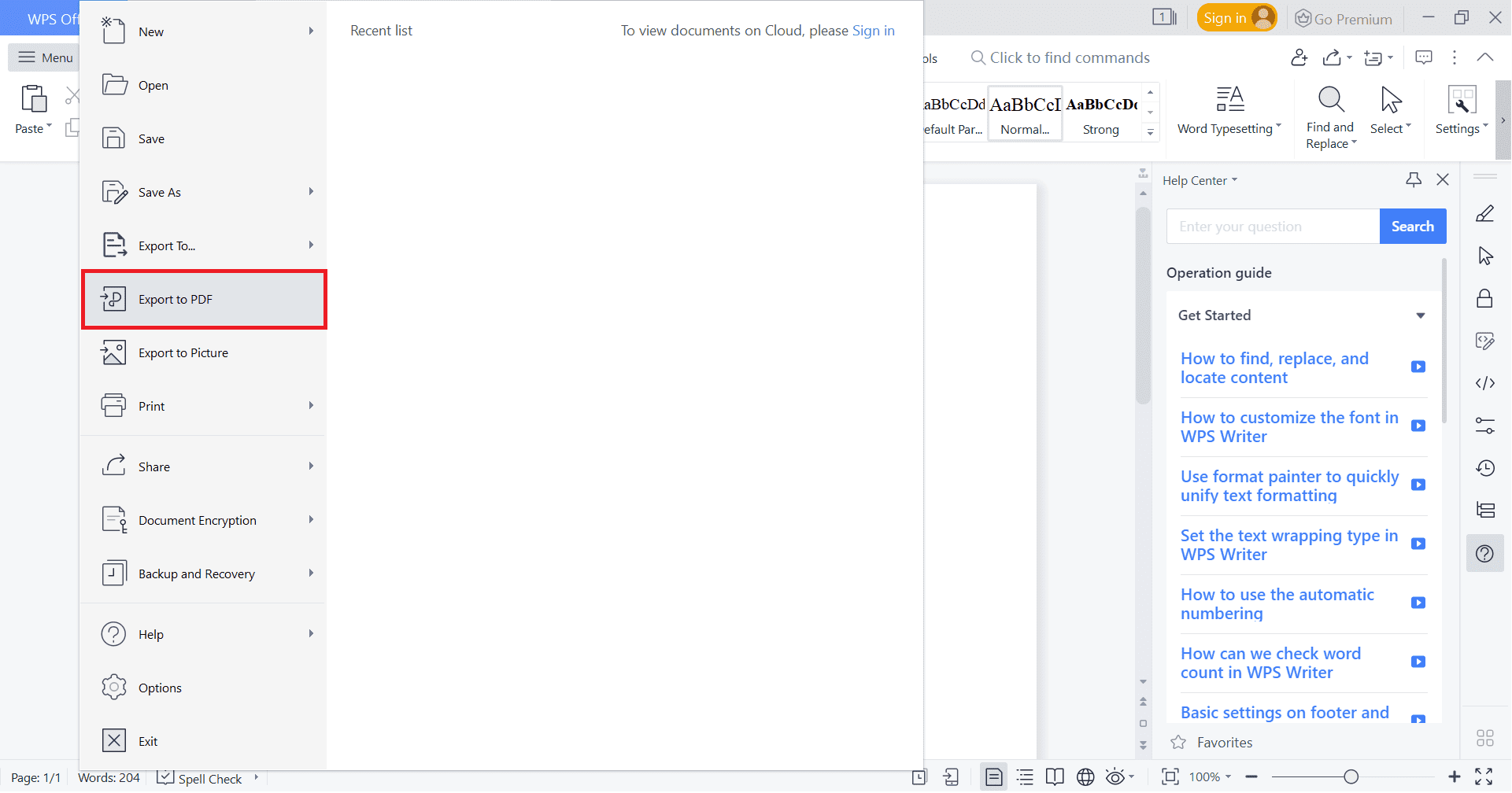 change pdf to word on mac